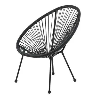 Stol Wire, črn